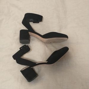 Loeffler Randall suede leather d'orsay pumps